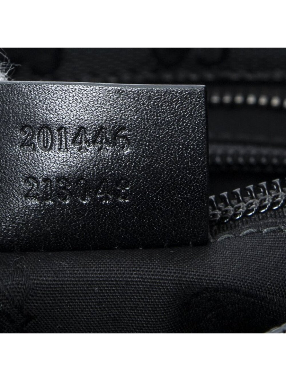 Gucci Large Square Zip Messenger Black Guccissima Imprint Canvas - Picture 10 of 10